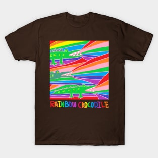 rainbow crocodile T-Shirt